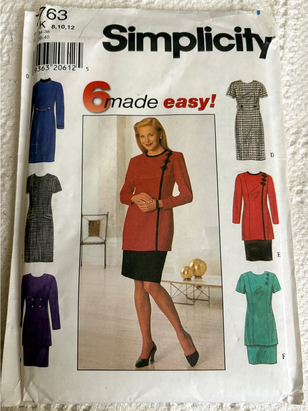 Simplicity Pattern 7763K for Misses’ Dresses